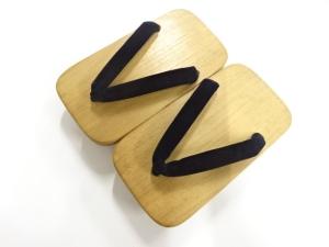 未使用品　男物　桐下駄(24センチ)